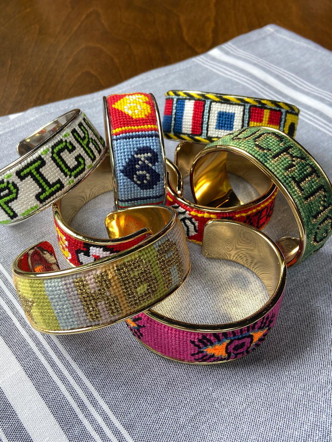 Custom Needlepoint Bracelet